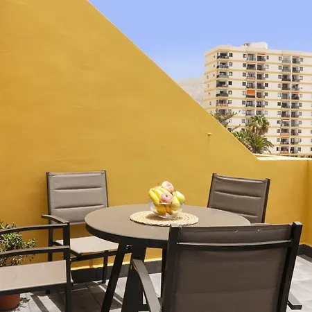 شقة Homeforguest Atico Cecilia Con Vistas Al Mar En Cristianos لوس كريستيانوس